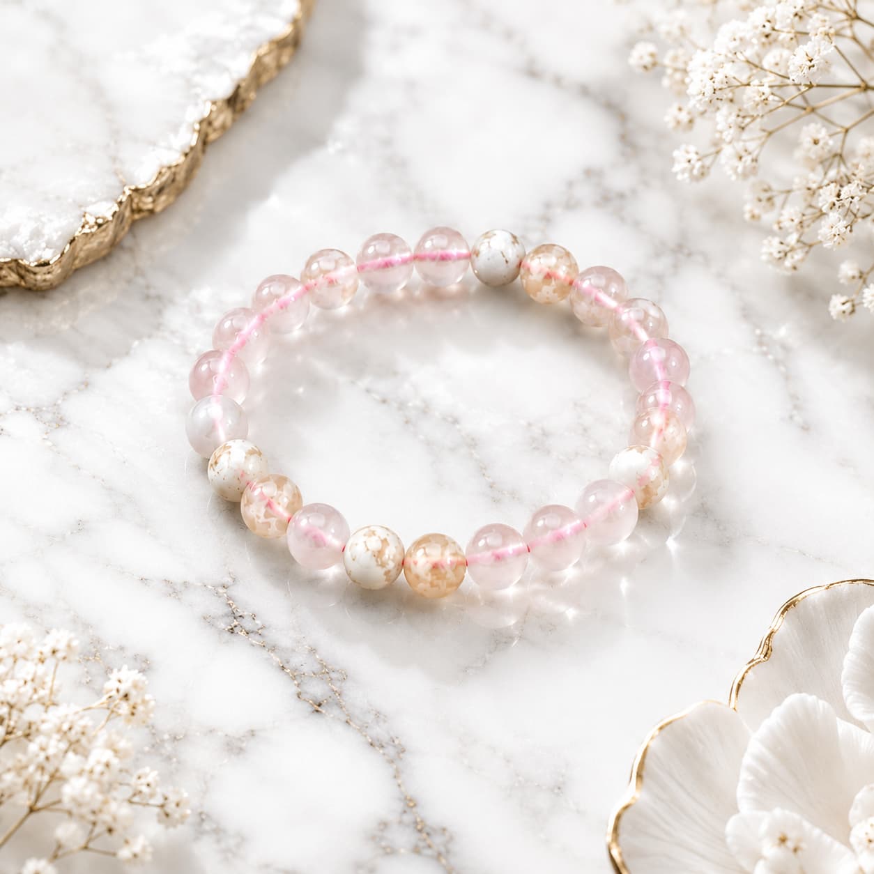 Flower Agate Bracelet | Growth, Self Love and Emotional Healing