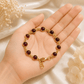 Garnet Crystal Bracelet in Brass | Passion, Protection & Heart Chakra Healing