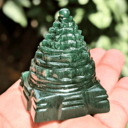 green aventurine shree yantra for prosperity and harmony