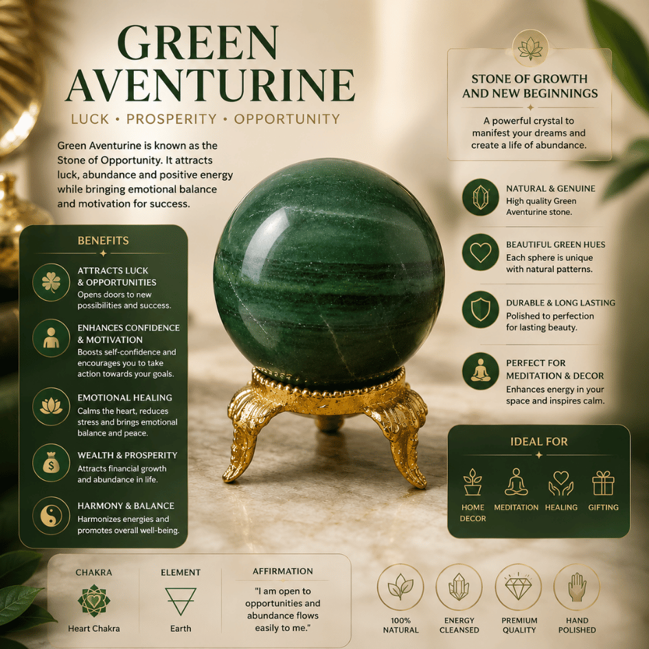 Green Aventurine Ball For Abundance