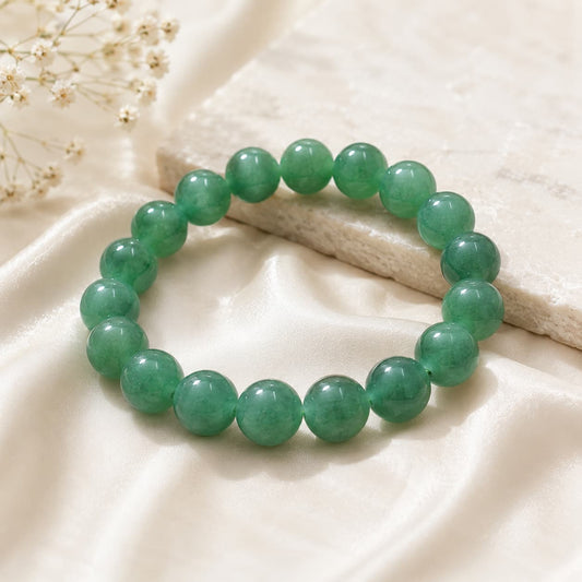 Green Aventurine Bracelet – The Stone of Opportunity & Prosperity(10mm)