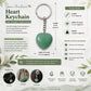 Green Aventurine Heart Keychain | Luck, Prosperity & Emotional Healing