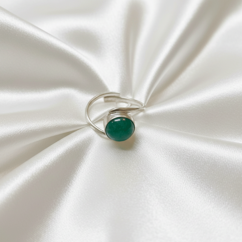 Healing Green Aventurine crystal ring