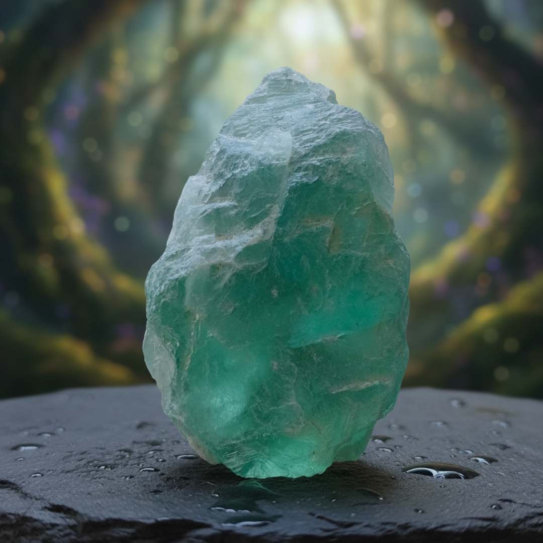 Natural Green Fluorite Piece – Clarity, Focus & Aura Cleansing Crystal