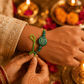 Natural Green Jade Crystal Rakhi for Abundance, Luck & Prosperity