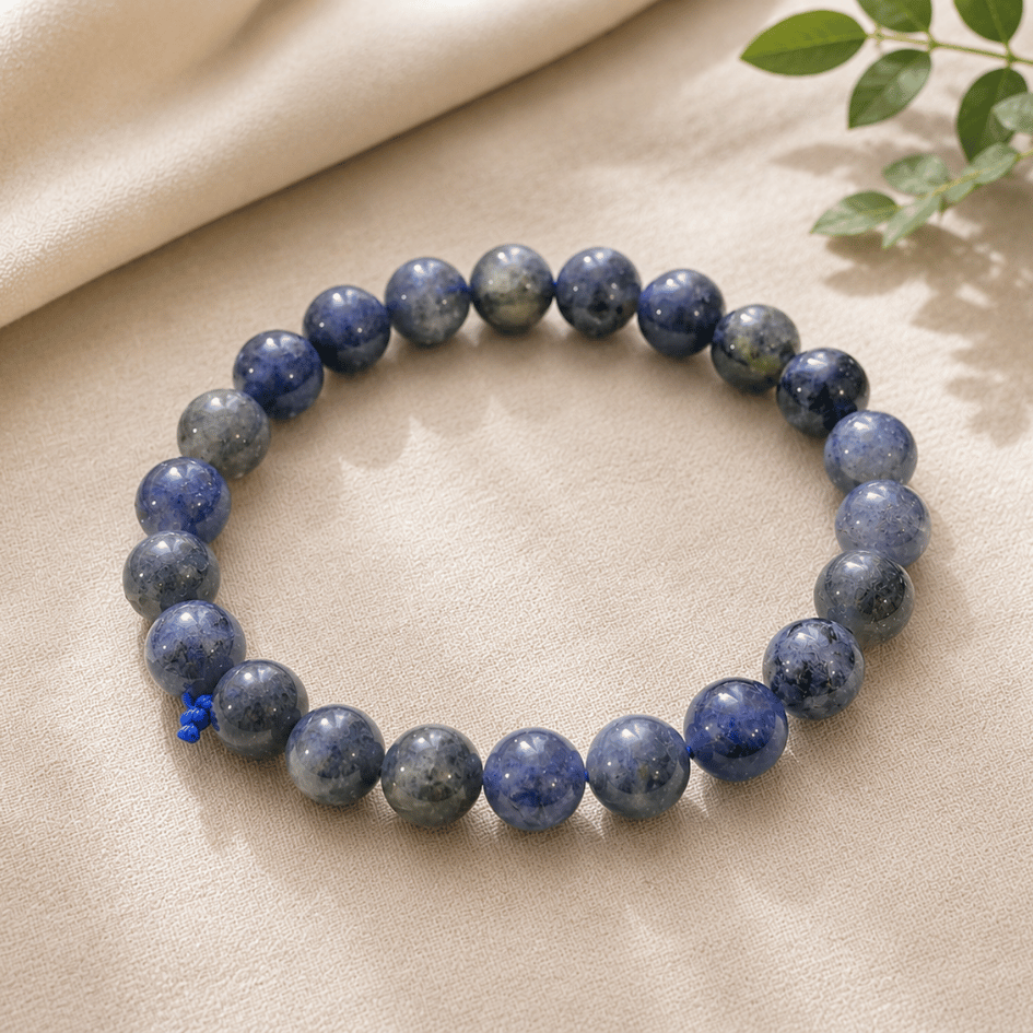 Natural Healing Iolite Bracelet for Intuition, Inner Vision & Spiritual Growth