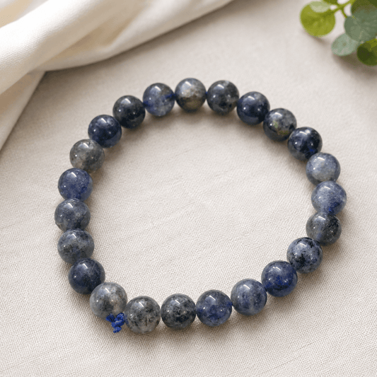 Natural Healing Iolite Bracelet for Intuition, Inner Vision & Spiritual Growth