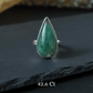 Healing Kiwi Quartz ring for stress relief and spiritual growth
