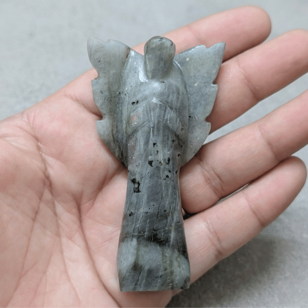 labradorite angel for protection and intuition
