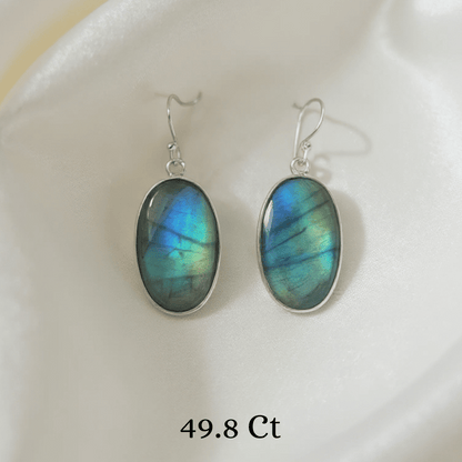 Labradorite 925 Sterling Silver Earrings Set – Intuition • Protection • Inner Strength