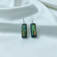 Healing Labradorite crystal earrings for clarity and transformation