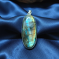 Natural Labradorite gemstone pendant for spiritual awakening and balance