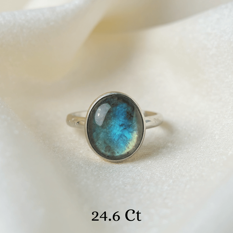 Labradorite 925 Sterling Silver Ring – Stone of Magic & Transformation