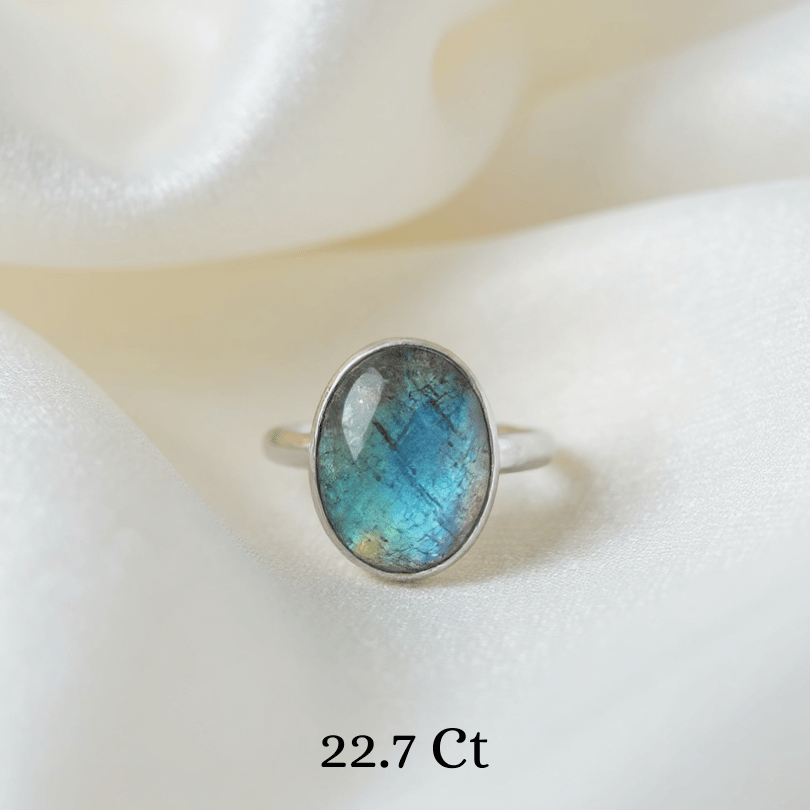 Labradorite 925 Sterling Silver Ring – Stone of Magic & Transformation