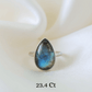 Labradorite 925 Sterling Silver Ring – Stone of Magic & Transformation