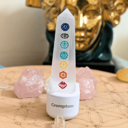 Selenite Tower Lamp For Effective Cleansing of Space & Aura