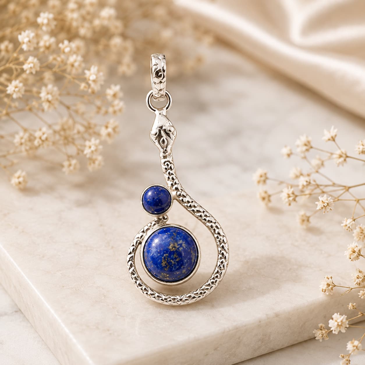 lapis lazuli pendant for healing, inner peace and spiritual growth