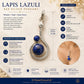 lapis lazuli gemstone pendant for emotional healing, protection and intuition