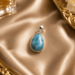 larimar pendant for calm and soothing energy