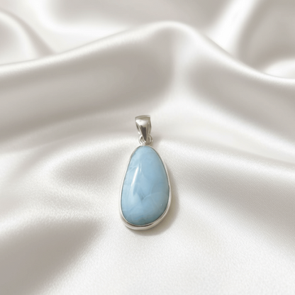 Healing Larimar pendant for clarity, peace, and harmony