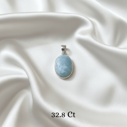 Healing Larimar pendant for clarity, peace, and harmony