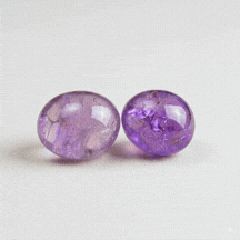 Lavender Amethyst Crystal Tumbles Set of 2 for Calm & Intuition