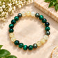 Leo (सिंह) Abundance Bracelet for 2027 | Green Tiger Eye, Lemon Quartz and Pyrite