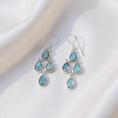 Labradorite 925 Sterling Silver Earrings Set – Intuition • Protection • Inner Strength