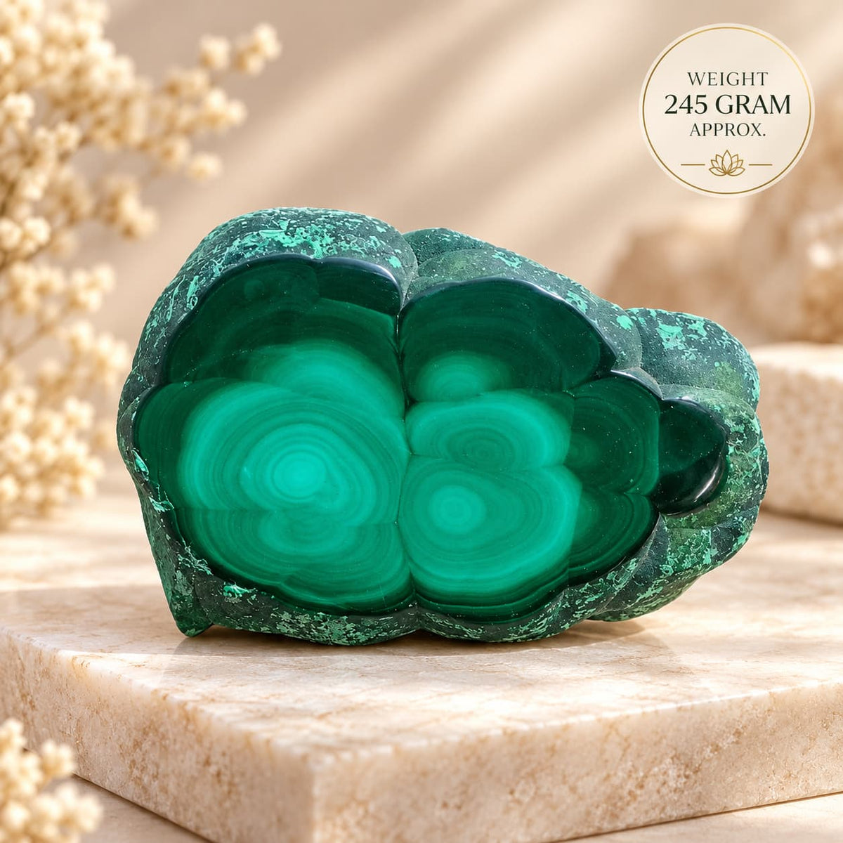 Malachite Natural Raw Piece | Transformation, Heart Chakra and Spiritual Protection
