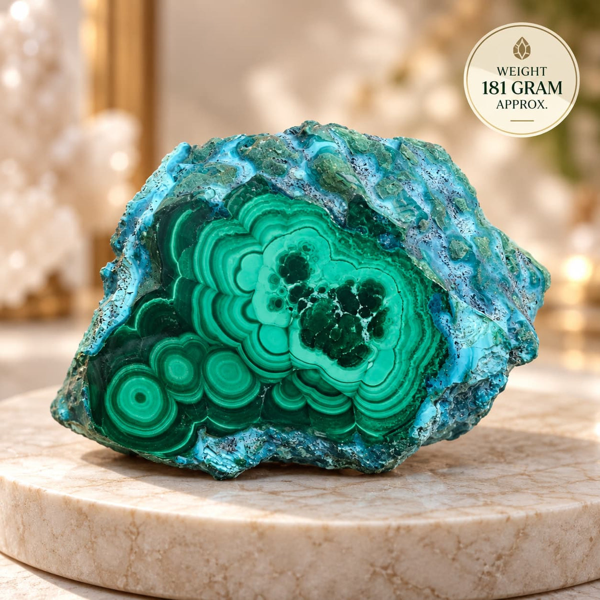 Malachite Natural Raw Piece | Transformation, Heart Chakra and Spiritual Protection