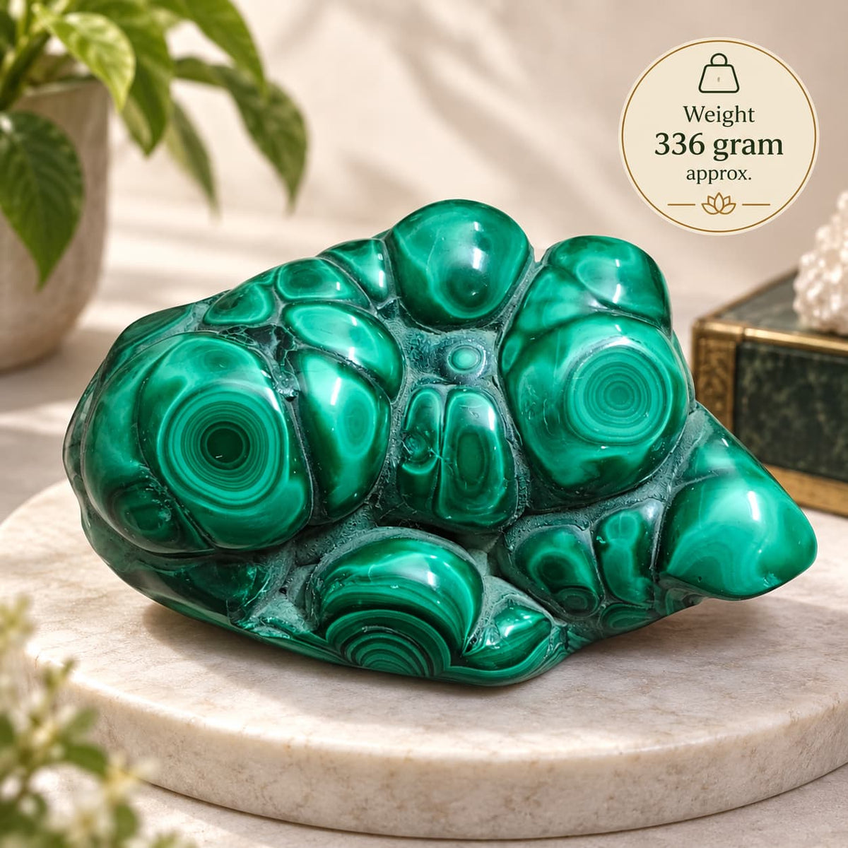 Malachite Natural Raw Piece | Transformation, Heart Chakra and Spiritual Protection