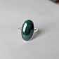 Authentic Malachite 925 silver ring for spiritual growth