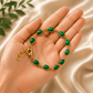malachite brass bracelet for transformation and balance