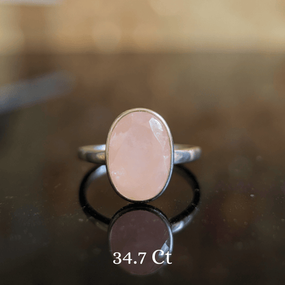 Morganite 925 Silver Ring - Love • Healing • Divine Compassion