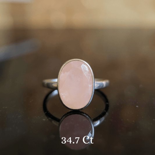 Morganite 925 Silver Ring - Love • Healing • Divine Compassion