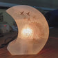 Selenite Moon Shape Lamp – Aura Cleansing, Peace & Divine Protection Lamp