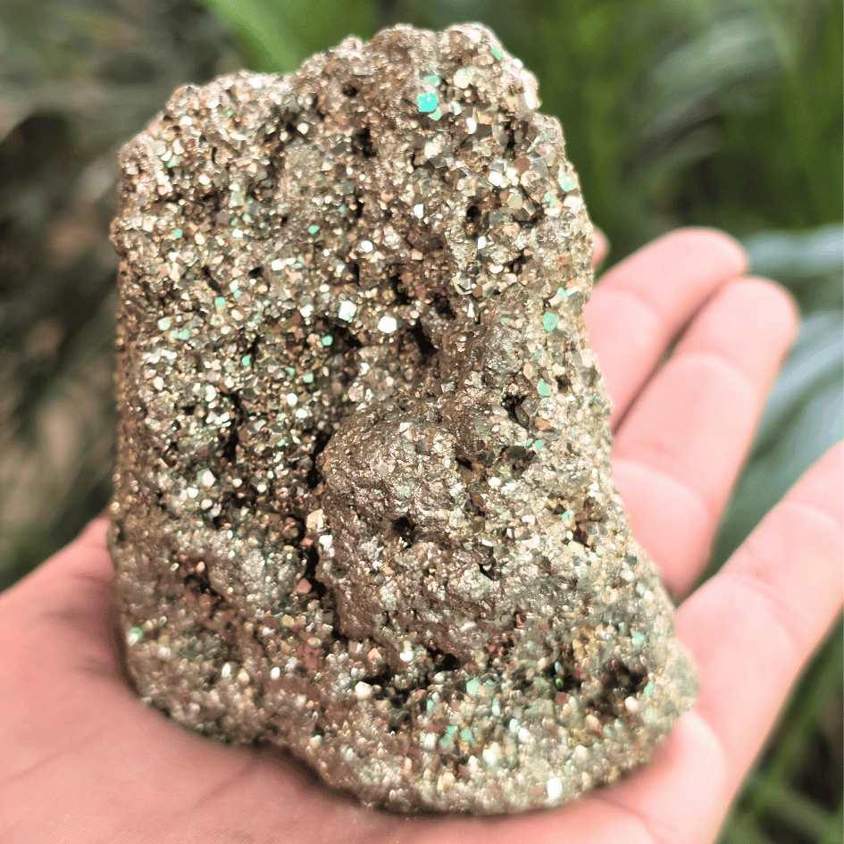 natural pyrite crystal raw stone for prosperity