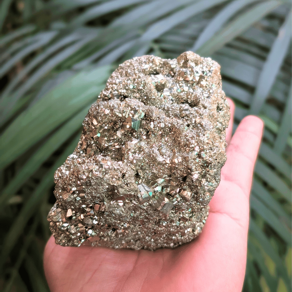 natural pyrite crystal raw stone for prosperity