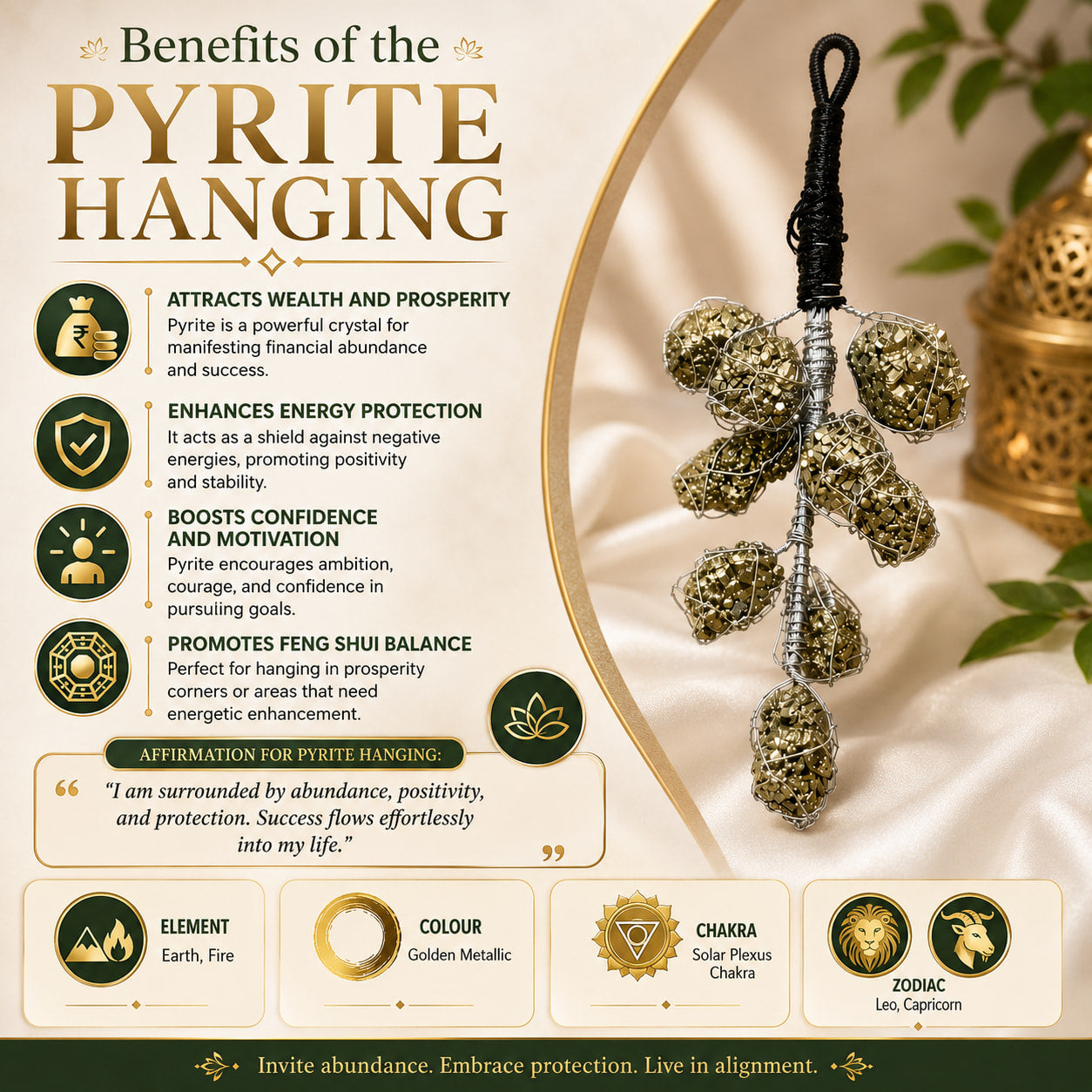 Pyrite Wealth Hanging