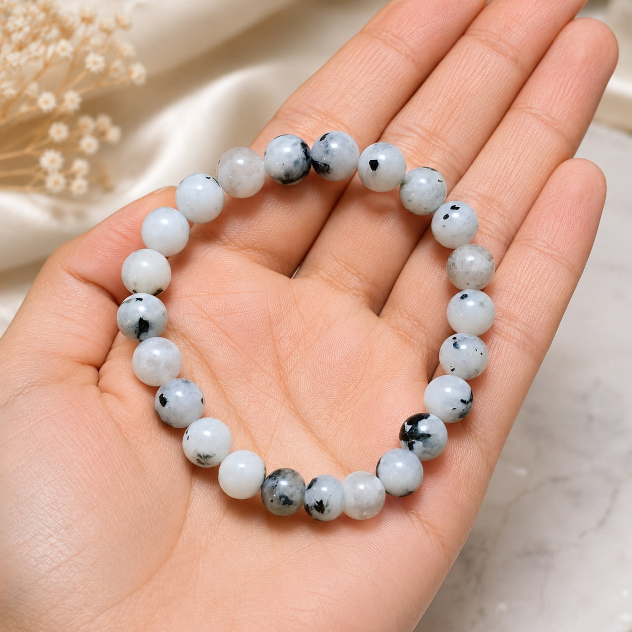 moonstone✨ブレスレットB26111 Moonstone Bracelet For New Beginning-(10mm) – Dr. Neeti Kaushik's Shop