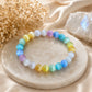 Rainbow Selenite Bracelet (8mm) – Multi-Color Selenite for Chakra Balance