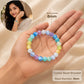 Rainbow Selenite Bracelet (8mm) – Multi-Color Selenite for Chakra Balance