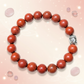 Authentic Red Jasper gemstone bracelet for motivation and positivity