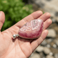 rhodochrosite silver pendant for love and emotional healing