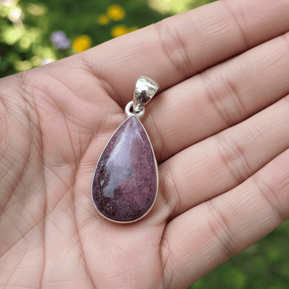 rhodonite pendant for emotional healing and balance