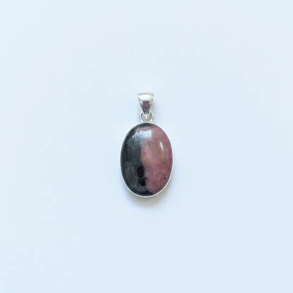 rhodonite pendant for emotional healing and balance