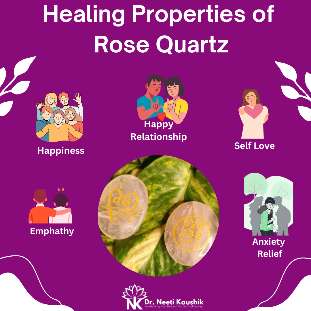 Rose Quartz Relationship Number Duo For Promoting Harmony - Dr. Neeti Kaushik's Shop
