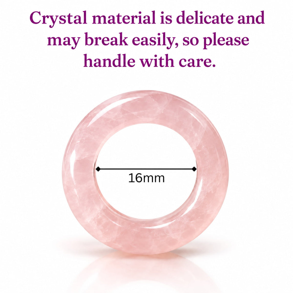 Rose Quartz Crystal Ring For Love, Self-Love & Heart Chakra