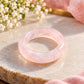 Rose Quartz Crystal Ring For Love, Self-Love & Heart Chakra
