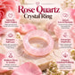 Rose Quartz Crystal Ring For Love, Self-Love & Heart Chakra